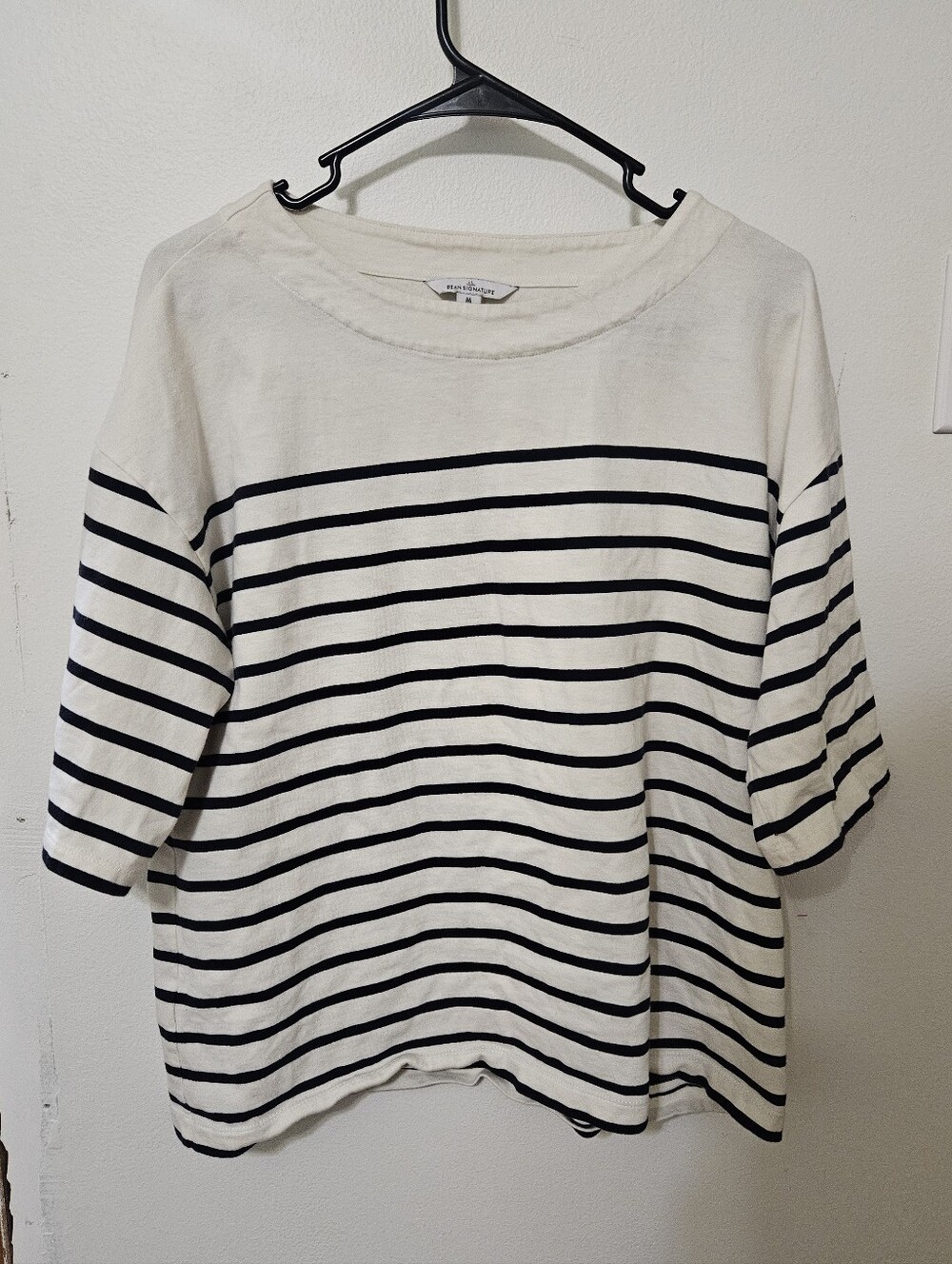 LL Bean 100% Cotton Striped Shirt